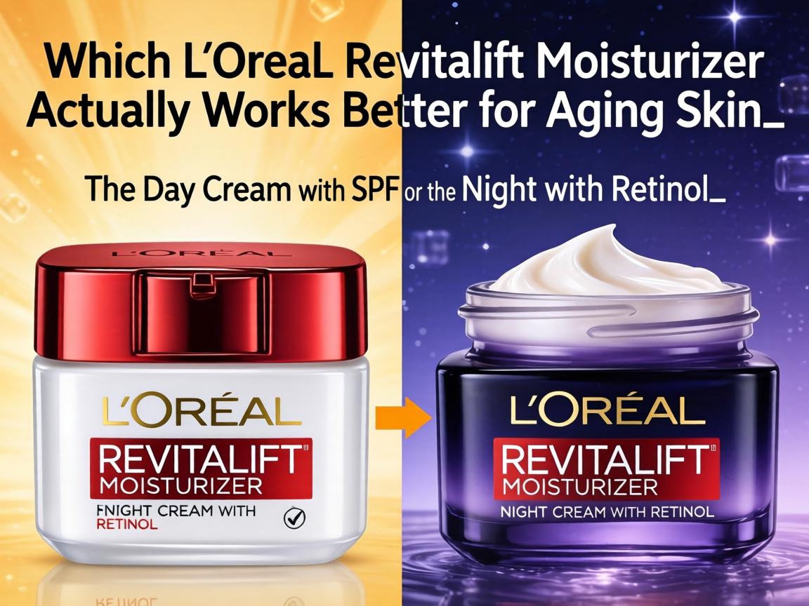 Which L'Oréal Revitalift Moisturizer Actually Works Better for Aging Skin_ The Day Cream with SPF or the Night Cream with Retinol_