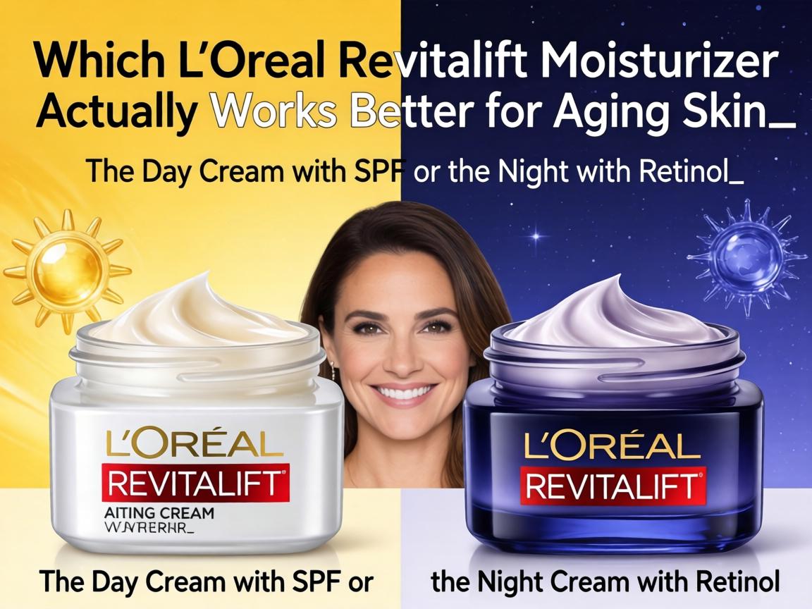 Which L'Oréal Revitalift Moisturizer Actually Works Better for Aging Skin_ The Day Cream with SPF or the Night Cream with Retinol_