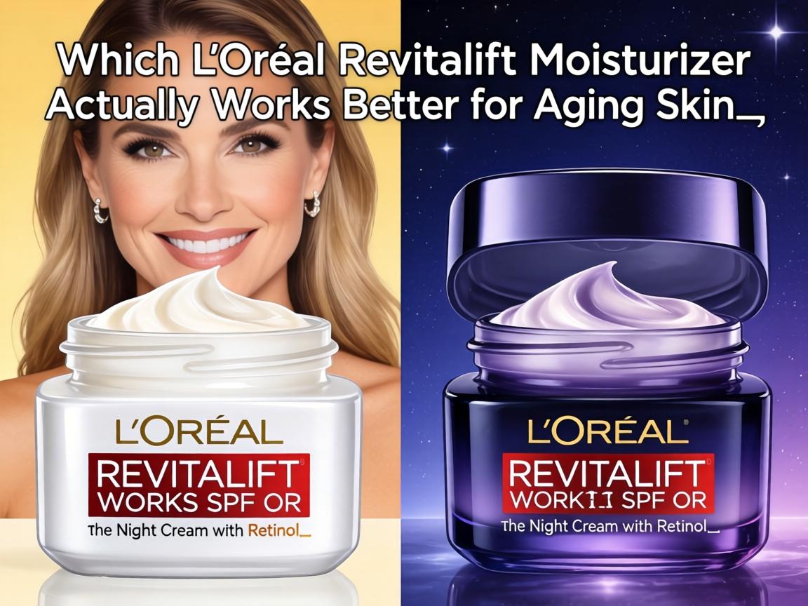 Which L'Oréal Revitalift Moisturizer Actually Works Better for Aging Skin_ The Day Cream with SPF or the Night Cream with Retinol_