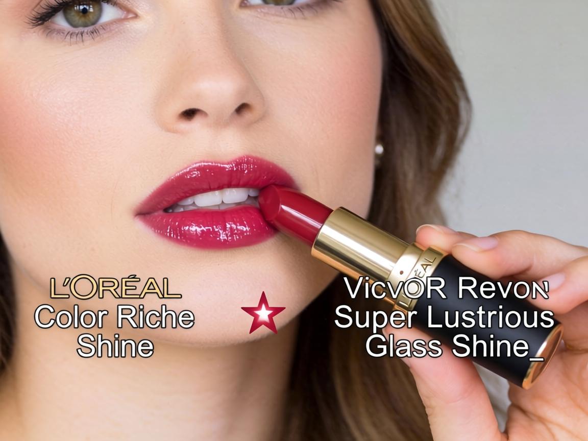 Which Drugstore Glossy Lipstick Actually Survives Back-to-Back Video Calls Without Reapplication_ L'Oreal Color Riche Shine or Revlon Super Lustrous Glass Shine_