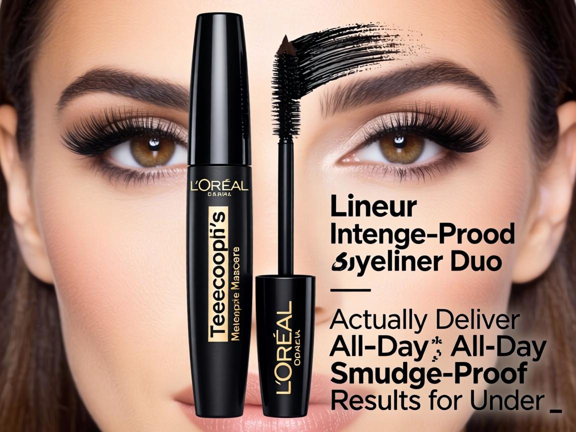 Does L'Oréal's Telescopic Mascara and Lineur Intense Eyeliner Duo Actually Deliver All-Day Smudge-Proof Results for Under $25_
