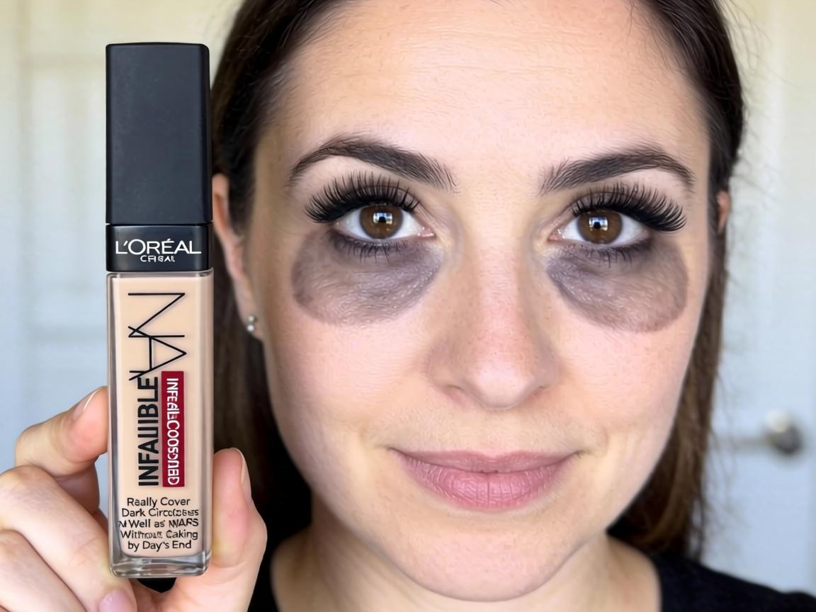 Can L'Oreal Infallible Concealer Really Cover Dark Circles as Well as NARS Without Caking by Day's End_