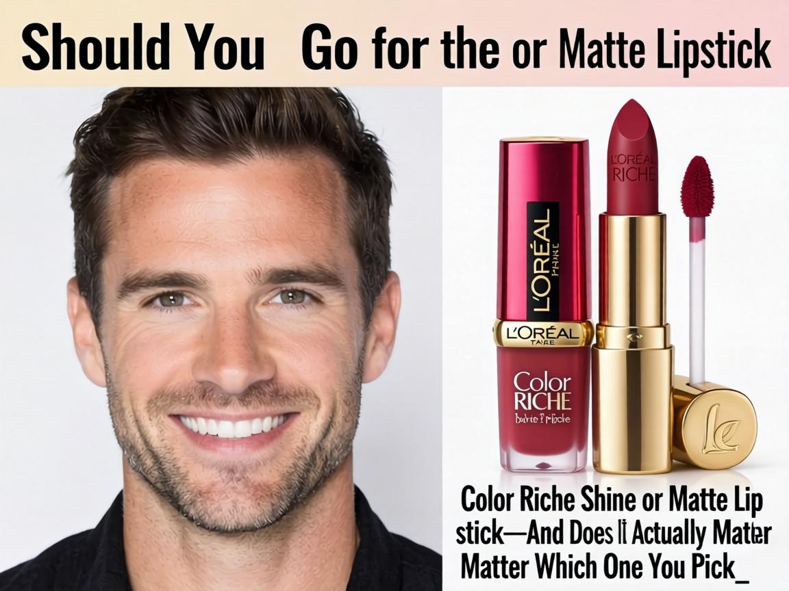Should You Go for the L'Oréal Color Riche Shine or Matte Lipstick—And Does It Actually Matter Which One You Pick_