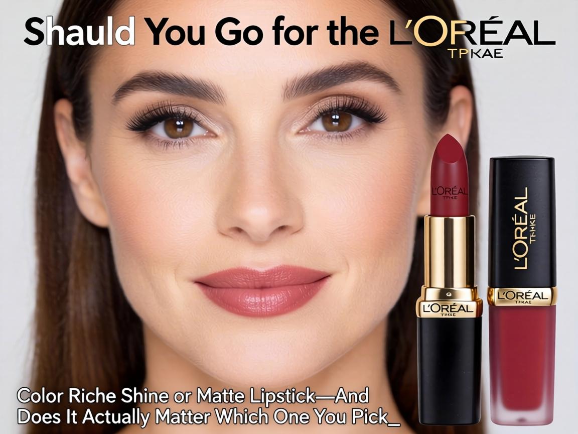Should You Go for the L'Oréal Color Riche Shine or Matte Lipstick—And Does It Actually Matter Which One You Pick_