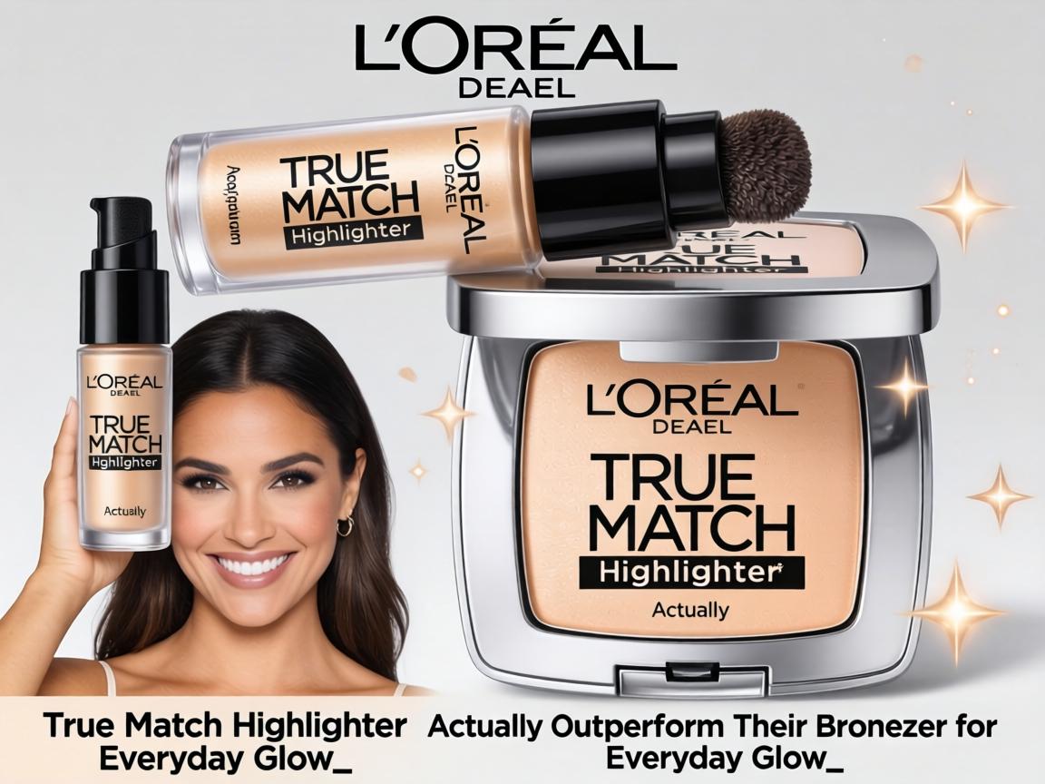 Does L'Oréal True Match Highlighter Actually Outperform Their Bronzer for Everyday Glow_