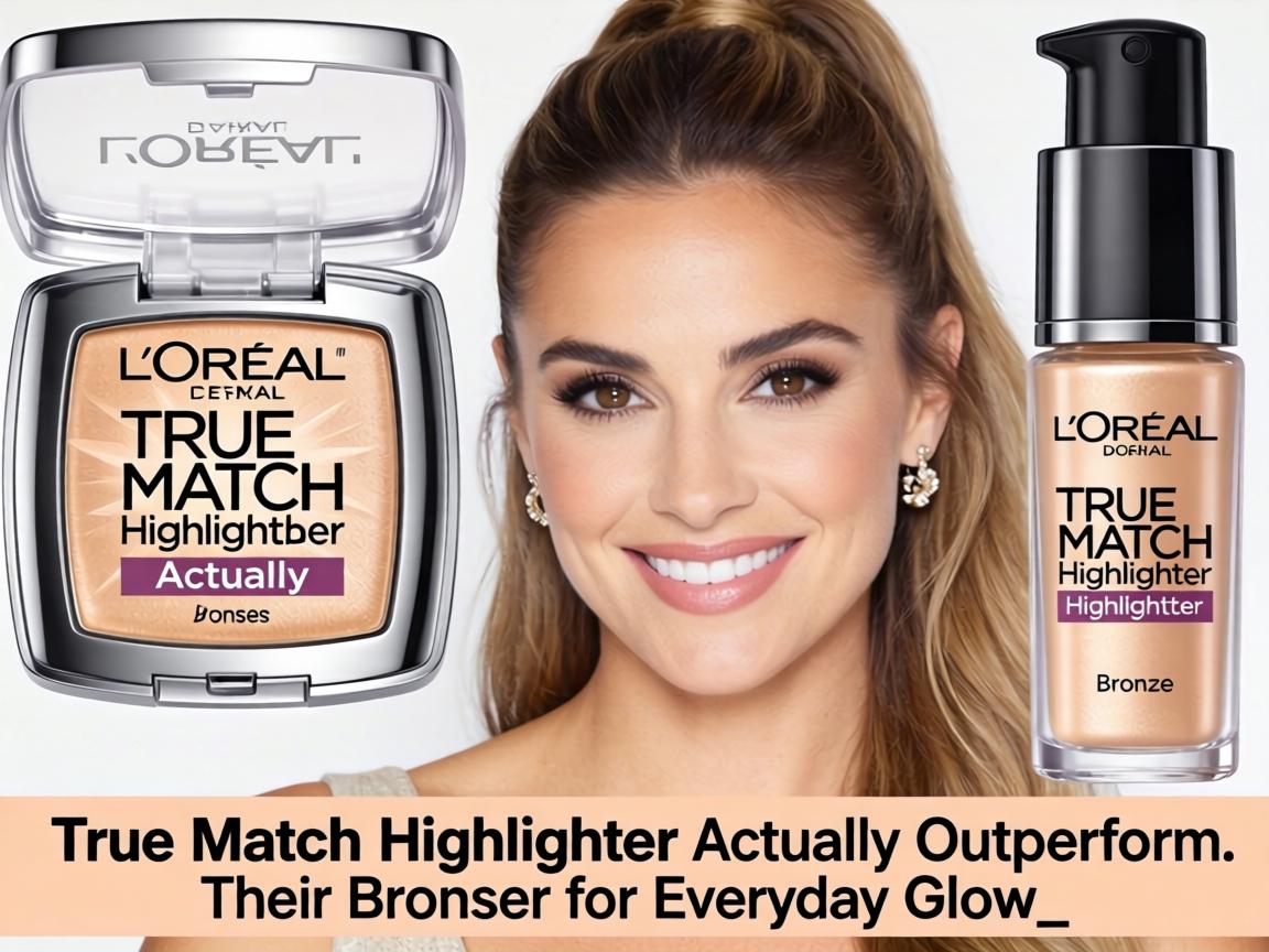 Does L'Oréal True Match Highlighter Actually Outperform Their Bronzer for Everyday Glow_