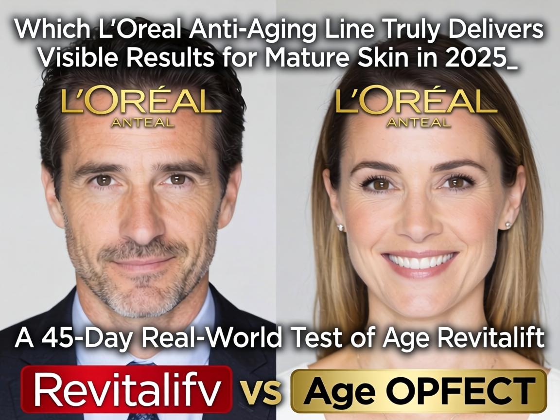 Which L'Oréal Anti-Aging Line Truly Delivers Visible Results for Mature Skin in 2025_ A 45-Day Real-World Test of Revitalift vs Age Perfect_