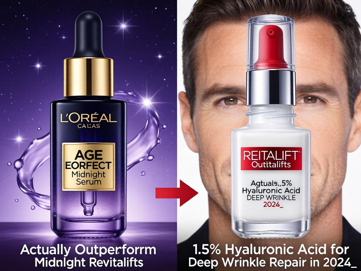 Can L'Oréal's Age Perfect Midnight Serum Actually Outperform Revitalift's 1.5% Hyaluronic Acid for Deep Wrinkle Repair in 2026_