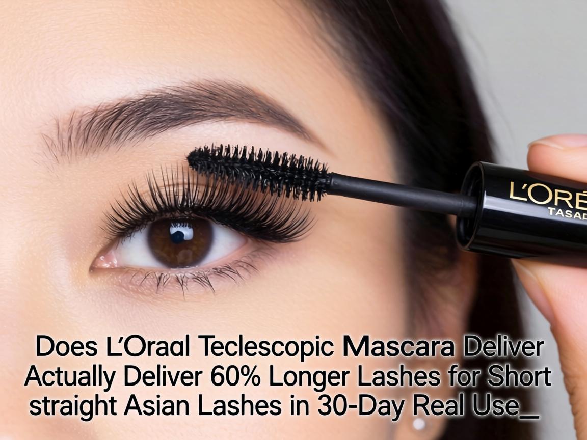 Does L'Oréal Telescopic Mascara Actually Deliver 60% Longer Lashes for Short Straight Asian Lashes in 30-Day Real Use_