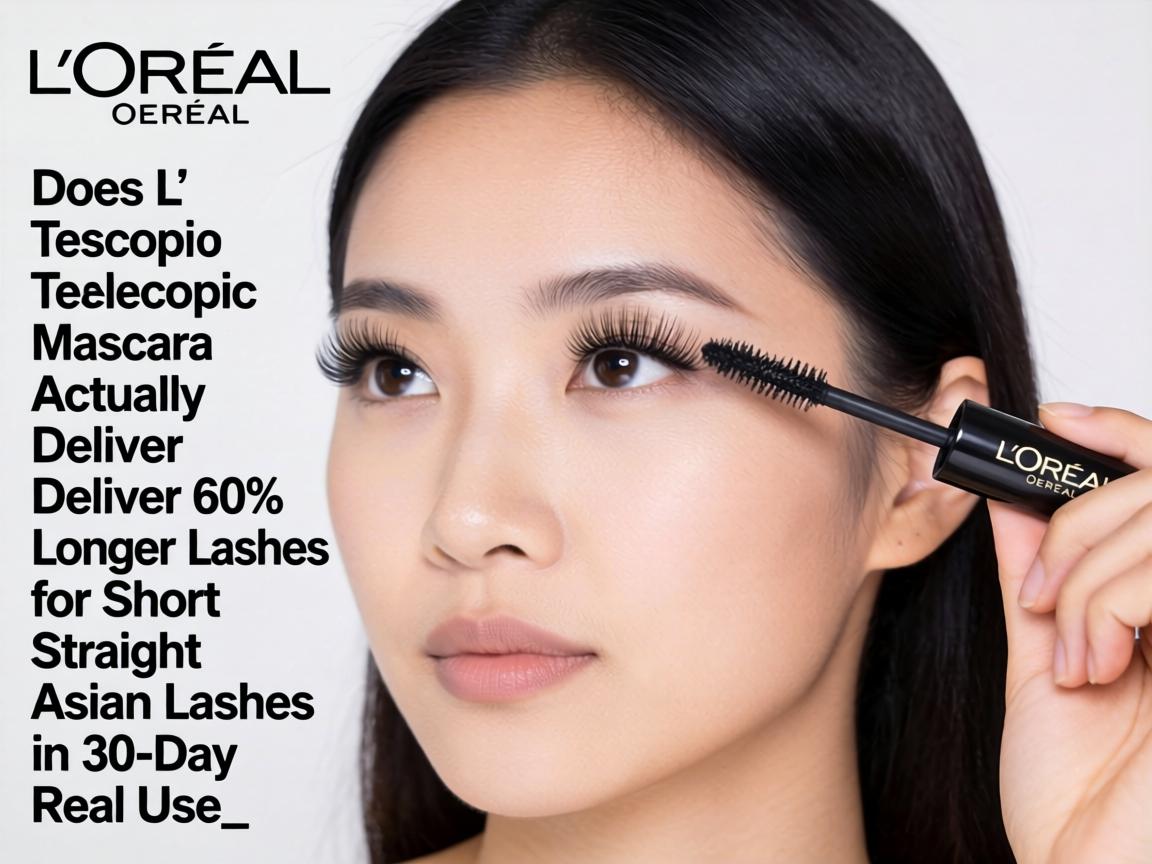 Does L'Oréal Telescopic Mascara Actually Deliver 60% Longer Lashes for Short Straight Asian Lashes in 30-Day Real Use_