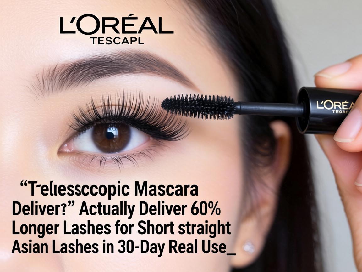 Does L'Oréal Telescopic Mascara Actually Deliver 60% Longer Lashes for Short Straight Asian Lashes in 30-Day Real Use_