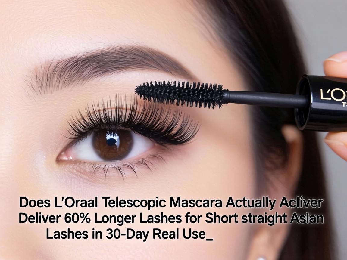 Does L'Oréal Telescopic Mascara Actually Deliver 60% Longer Lashes for Short Straight Asian Lashes in 30-Day Real Use_
