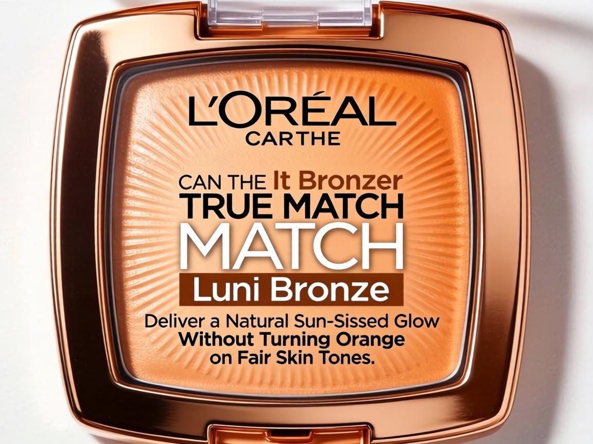 Can the L'Oréal True Match Lumi Bronze It Bronzer Deliver a Natural Sun-Kissed Glow Without Turning Orange on Fair Skin Tones_