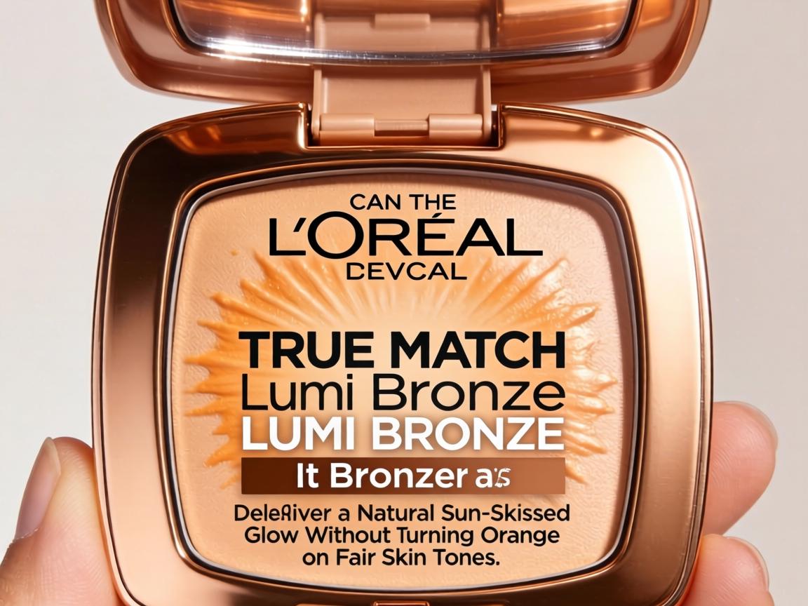 Can the L'Oréal True Match Lumi Bronze It Bronzer Deliver a Natural Sun-Kissed Glow Without Turning Orange on Fair Skin Tones_
