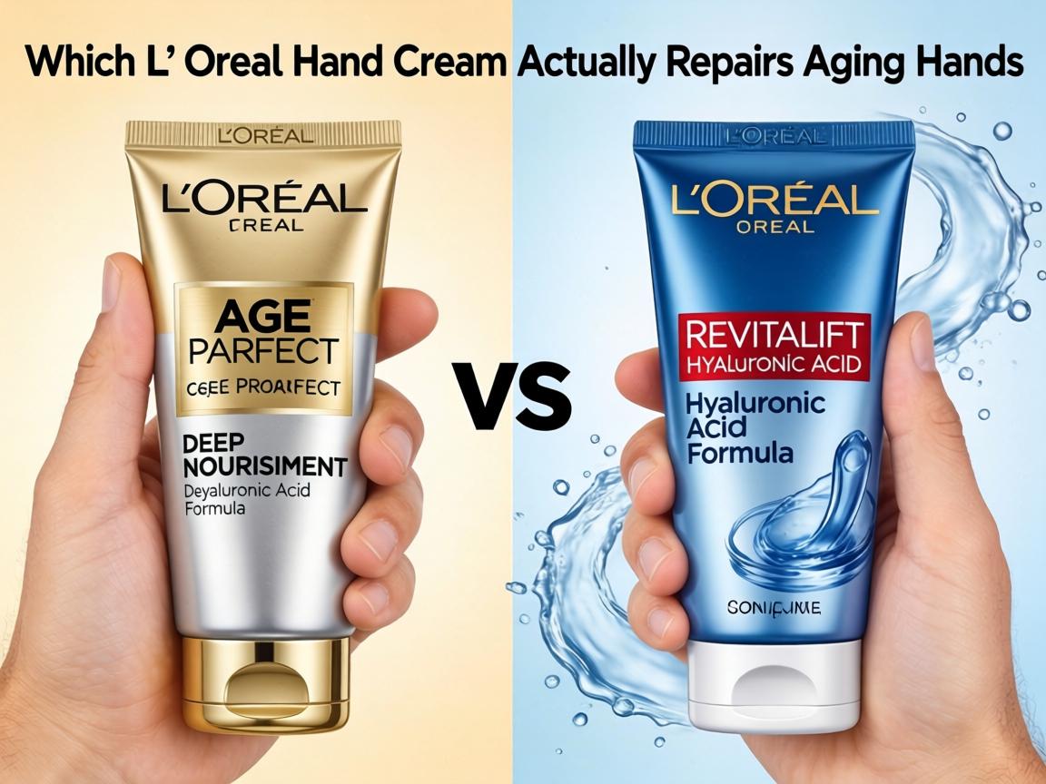 Which L'Oréal Hand Cream Actually Repairs Aging Hands_ Age Perfect Deep Nourishment vs Revitalift Hyaluronic Acid Formula
