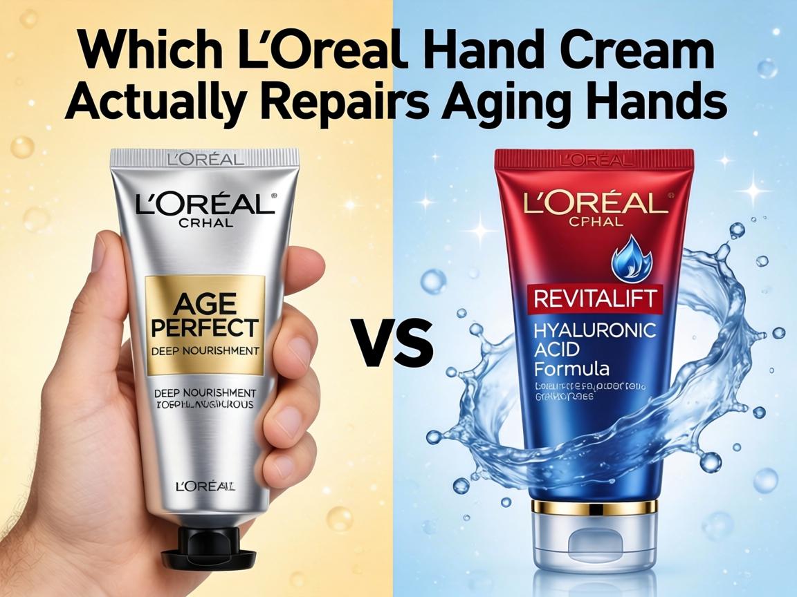 Which L'Oréal Hand Cream Actually Repairs Aging Hands_ Age Perfect Deep Nourishment vs Revitalift Hyaluronic Acid Formula