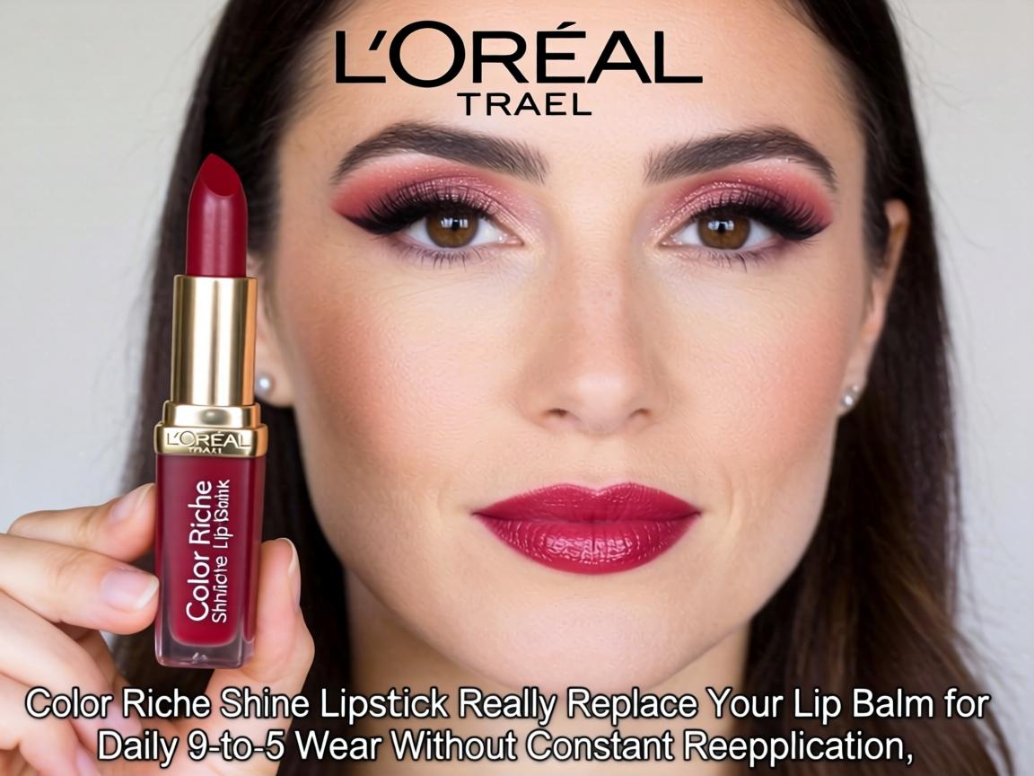 Can L'Oreal Color Riche Shine Lipstick Really Replace Your Lip Balm for Daily 9-to-5 Wear Without Constant Reapplication_