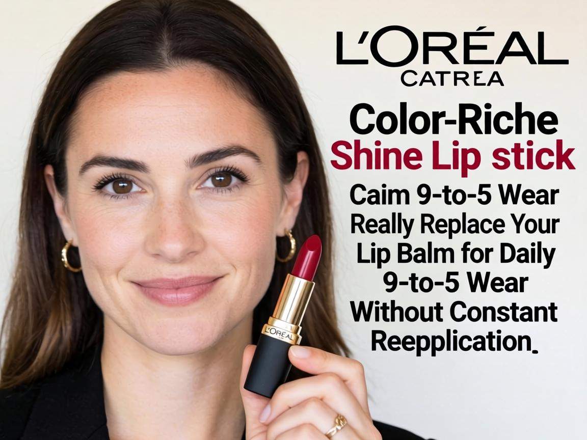 Can L'Oreal Color Riche Shine Lipstick Really Replace Your Lip Balm for Daily 9-to-5 Wear Without Constant Reapplication_