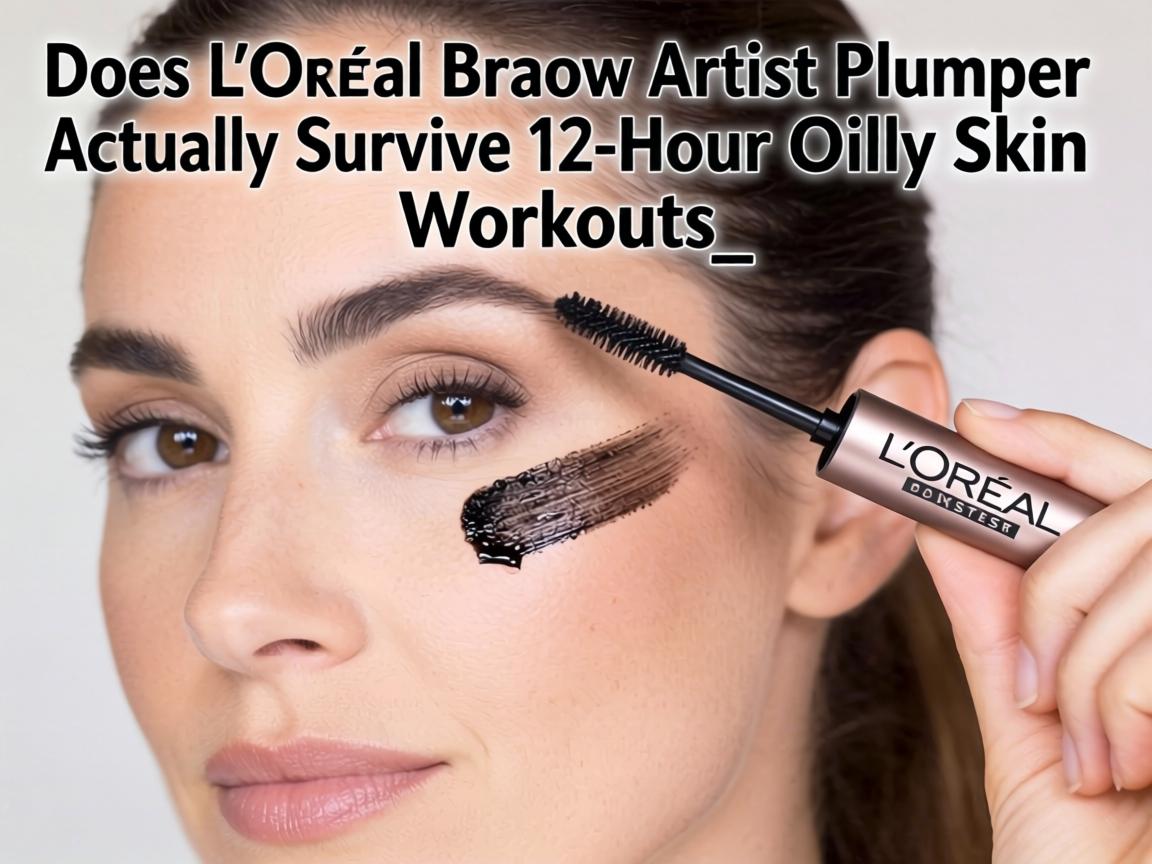 Does L'Oréal Brow Artist Plumper Actually Survive 12-Hour Oily Skin Workouts or Is It Just Another Drugstore Promise_
