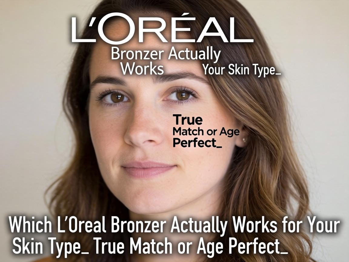 Which L'Oréal Bronzer Actually Works for Your Skin Type_ True Match or Age Perfect_