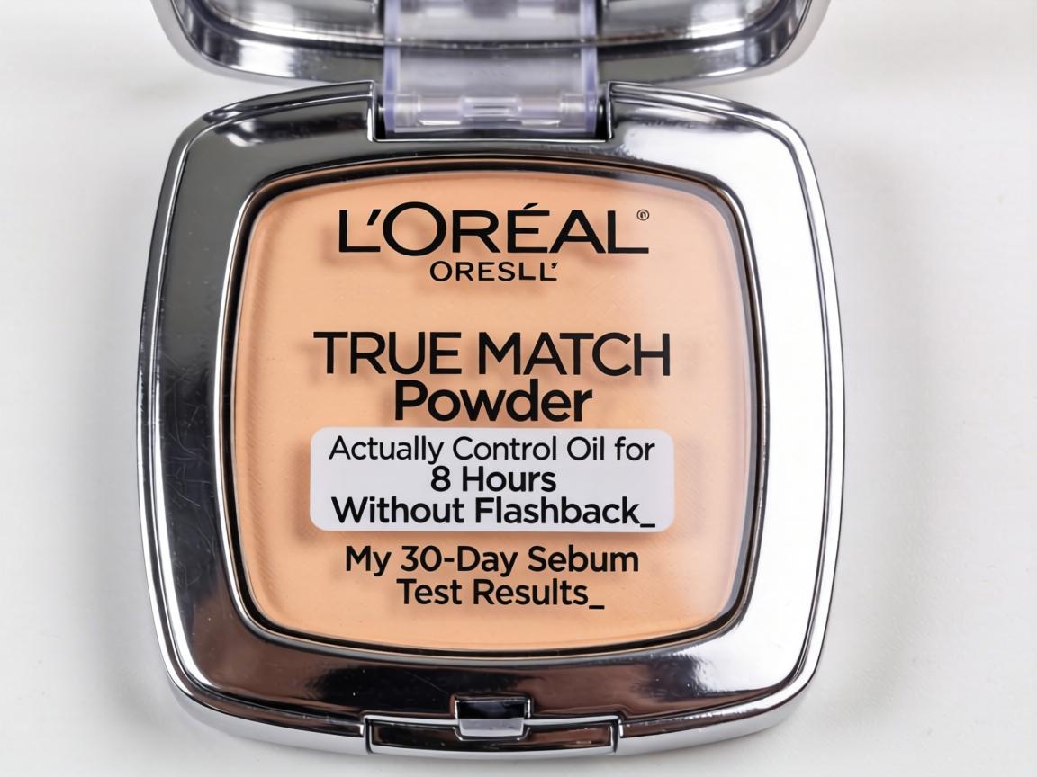 Does L'Oréal True Match Powder Actually Control Oil for 8 Hours Without Flashback_ My 30-Day Sebum Test Results