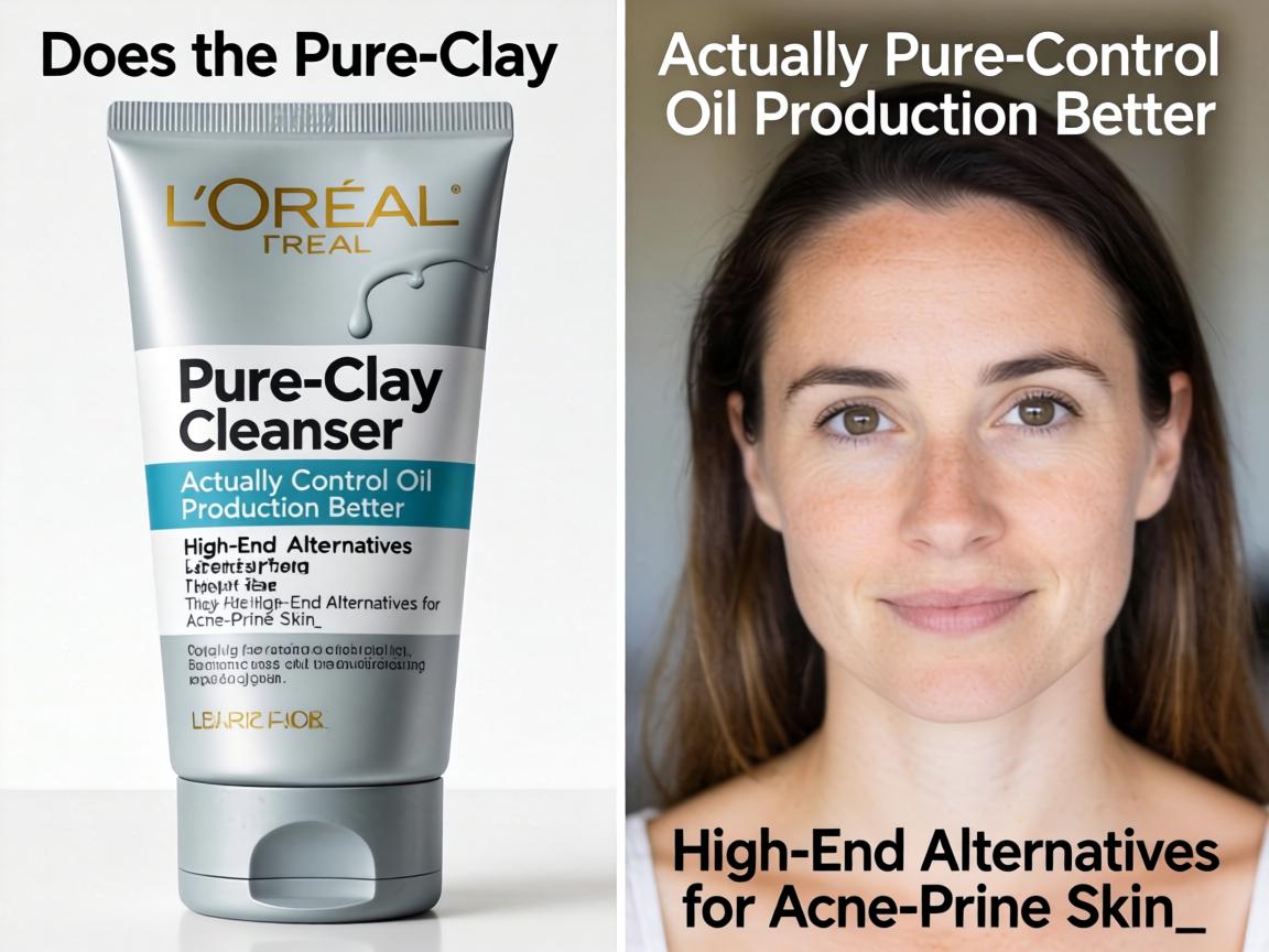 Does the L'Oréal Pure-Clay Cleanser Actually Control Oil Production Better Than High-End Alternatives for Acne-Prone Skin_