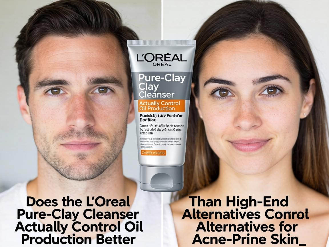Does the L'Oréal Pure-Clay Cleanser Actually Control Oil Production Better Than High-End Alternatives for Acne-Prone Skin_