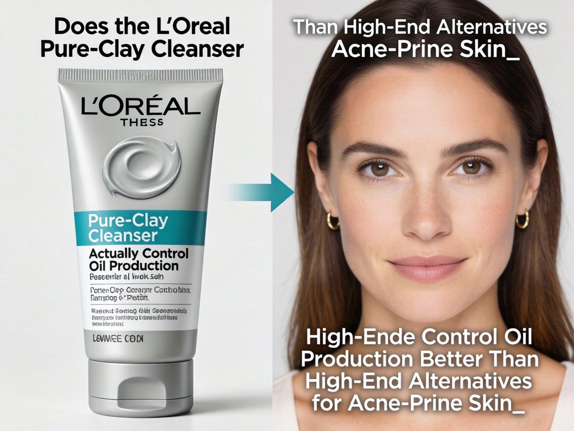 Does the L'Oréal Pure-Clay Cleanser Actually Control Oil Production Better Than High-End Alternatives for Acne-Prone Skin_
