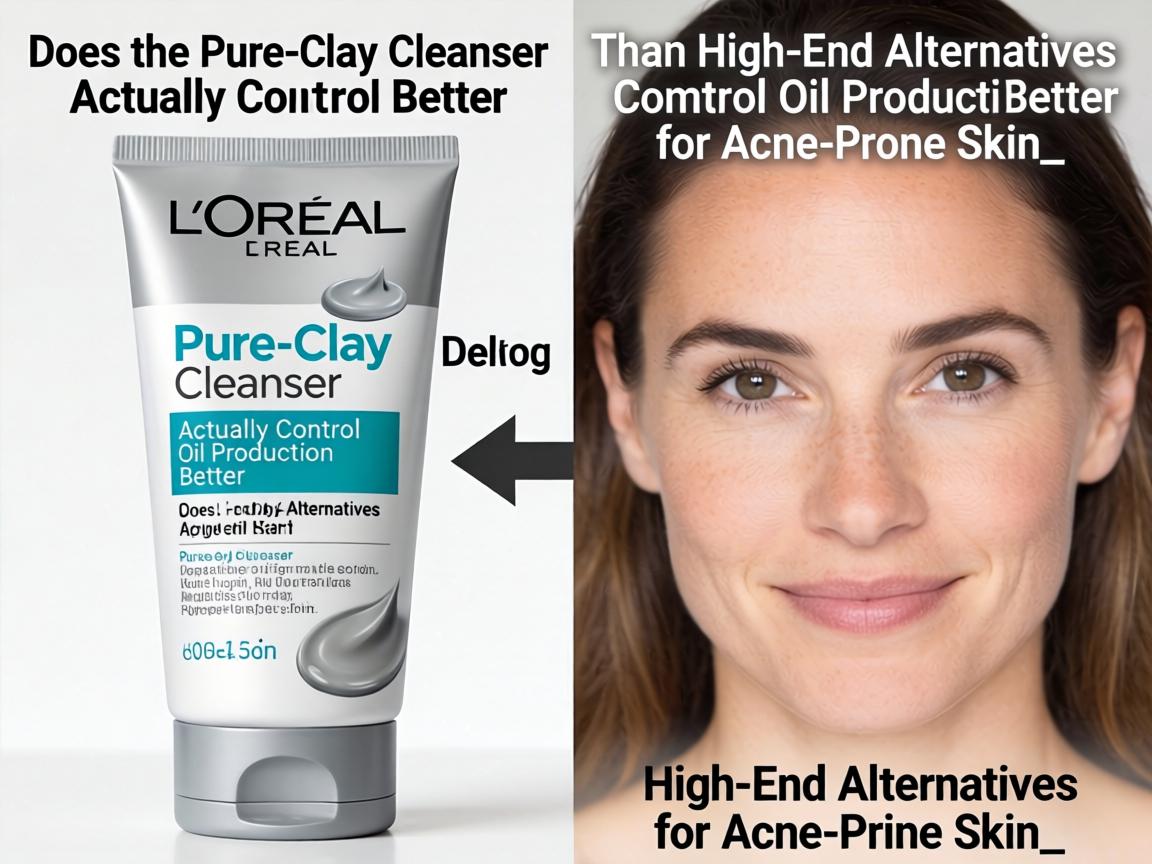Does the L'Oréal Pure-Clay Cleanser Actually Control Oil Production Better Than High-End Alternatives for Acne-Prone Skin_