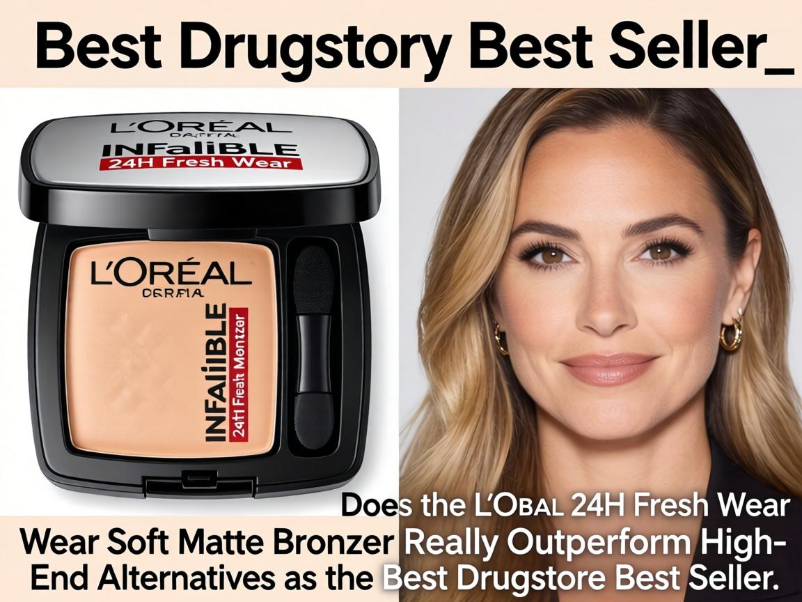 Does the L'Oréal Infallible 24H Fresh Wear Soft Matte Bronzer Really Outperform $40 High-End Alternatives as the Best Drugstore Best Seller_
