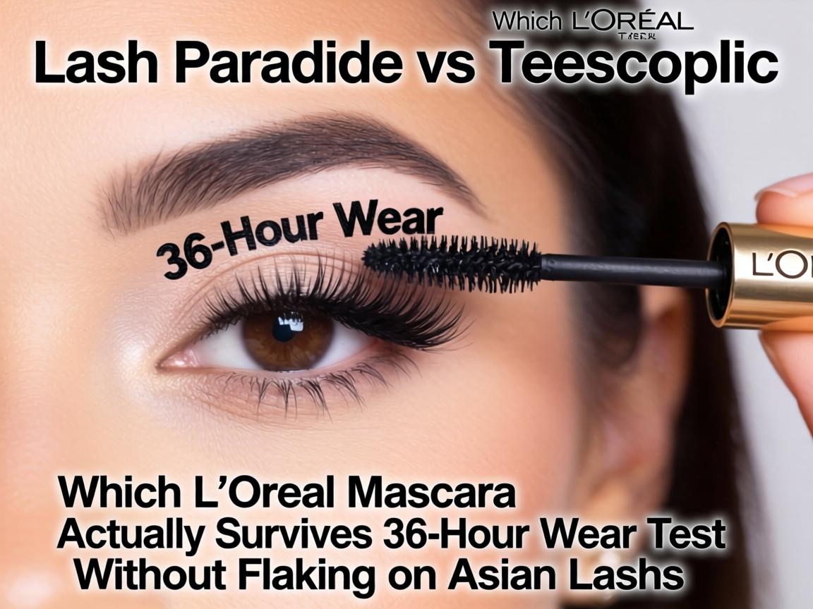 Lash Paradise vs Telescopic_ Which L’Oréal Mascara Actually Survives 36-Hour Wear Test Without Flaking on Asian Lashes_
