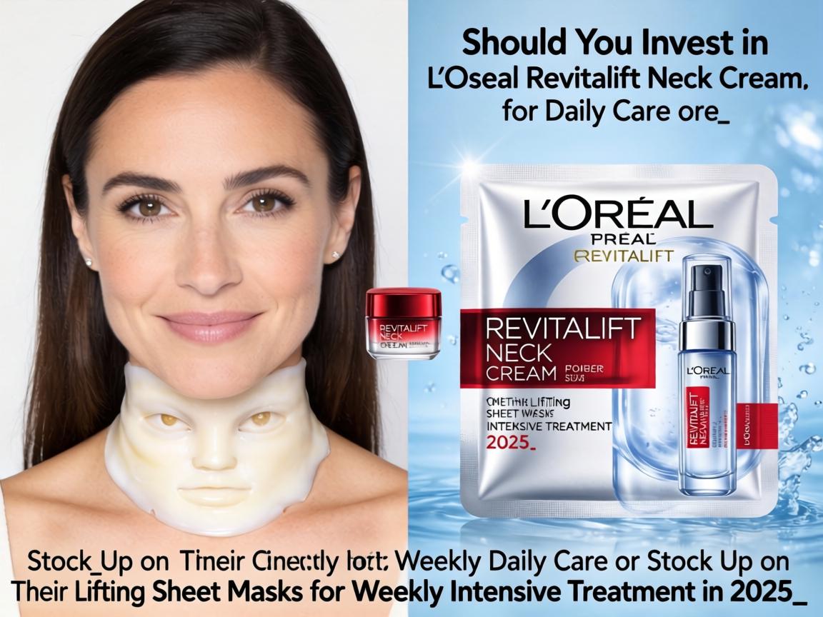 Should You Invest in L'Oreal Revitalift Neck Cream for Daily Care or Stock Up on Their Lifting Sheet Masks for Weekly Intensive Treatment in 2025_