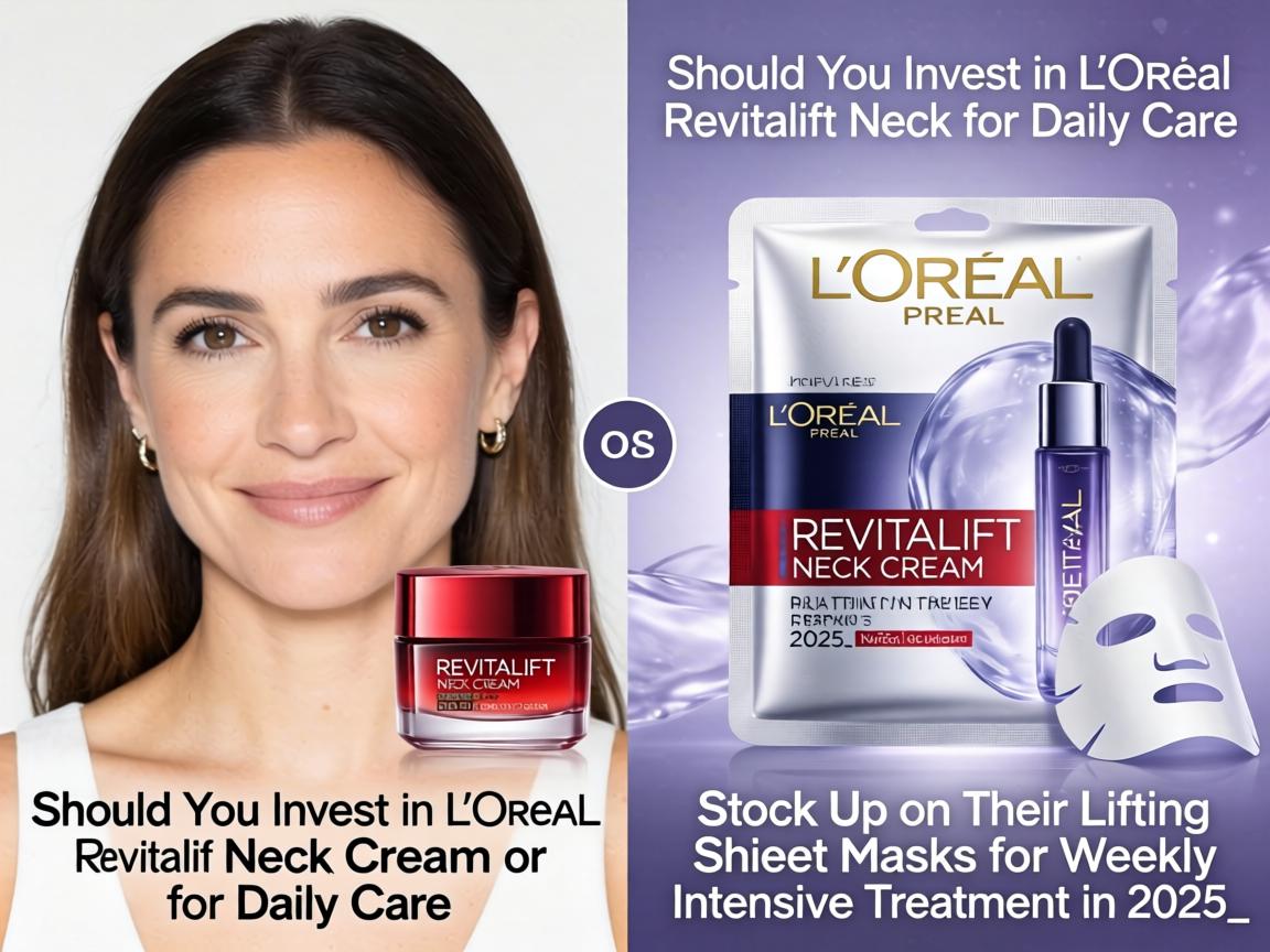 Should You Invest in L'Oreal Revitalift Neck Cream for Daily Care or Stock Up on Their Lifting Sheet Masks for Weekly Intensive Treatment in 2025_