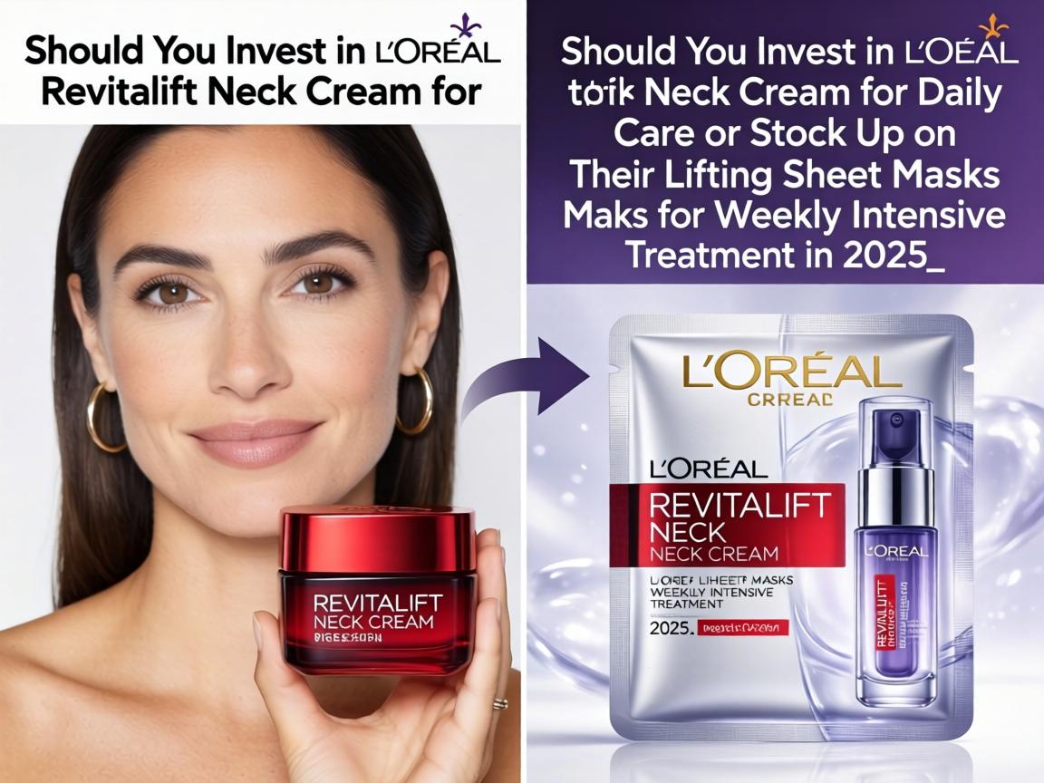 Should You Invest in L'Oreal Revitalift Neck Cream for Daily Care or Stock Up on Their Lifting Sheet Masks for Weekly Intensive Treatment in 2025_