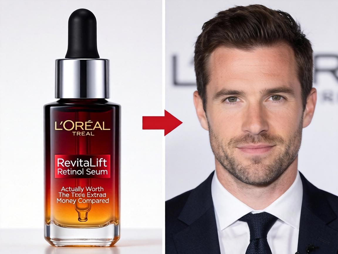 Is L'Oréal Revitalift Retinol Serum Actually Worth The Extra Money Compared To Their Regular Anti-Aging Formula_