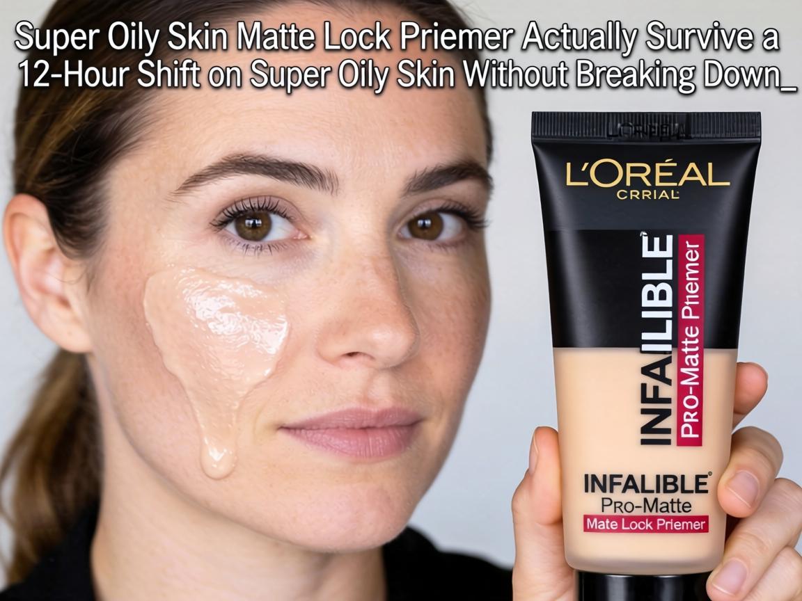 Can L’Oréal Infallible Pro-Matte Lock Primer Actually Survive a 12-Hour Shift on Super Oily Skin Without Breaking Down_