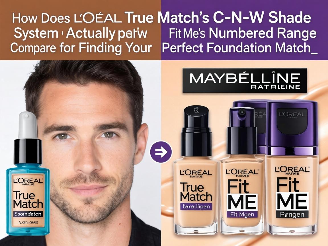 How Does L'Oreal True Match's C-N-W Shade System Actually Compare to Maybelline Fit Me's Numbered Range for Finding Your Perfect Foundation Match_