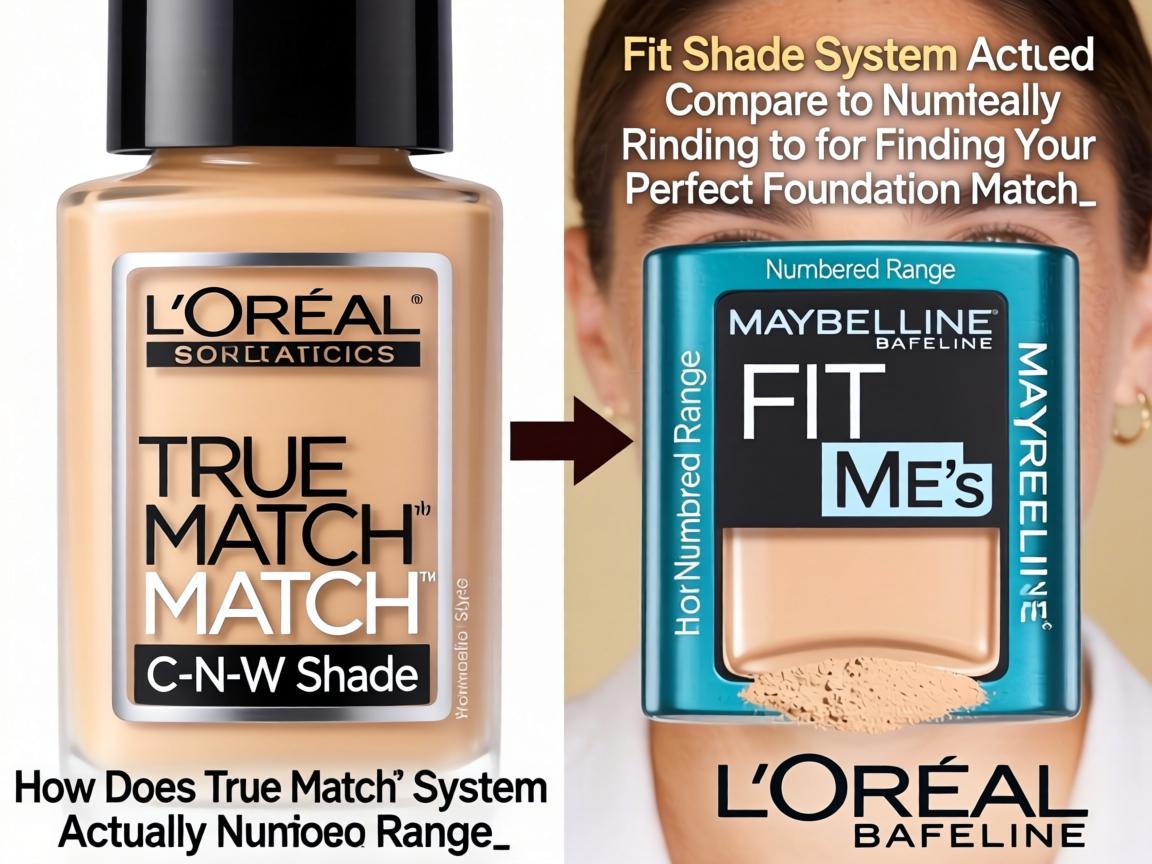 How Does L'Oreal True Match's C-N-W Shade System Actually Compare to Maybelline Fit Me's Numbered Range for Finding Your Perfect Foundation Match_