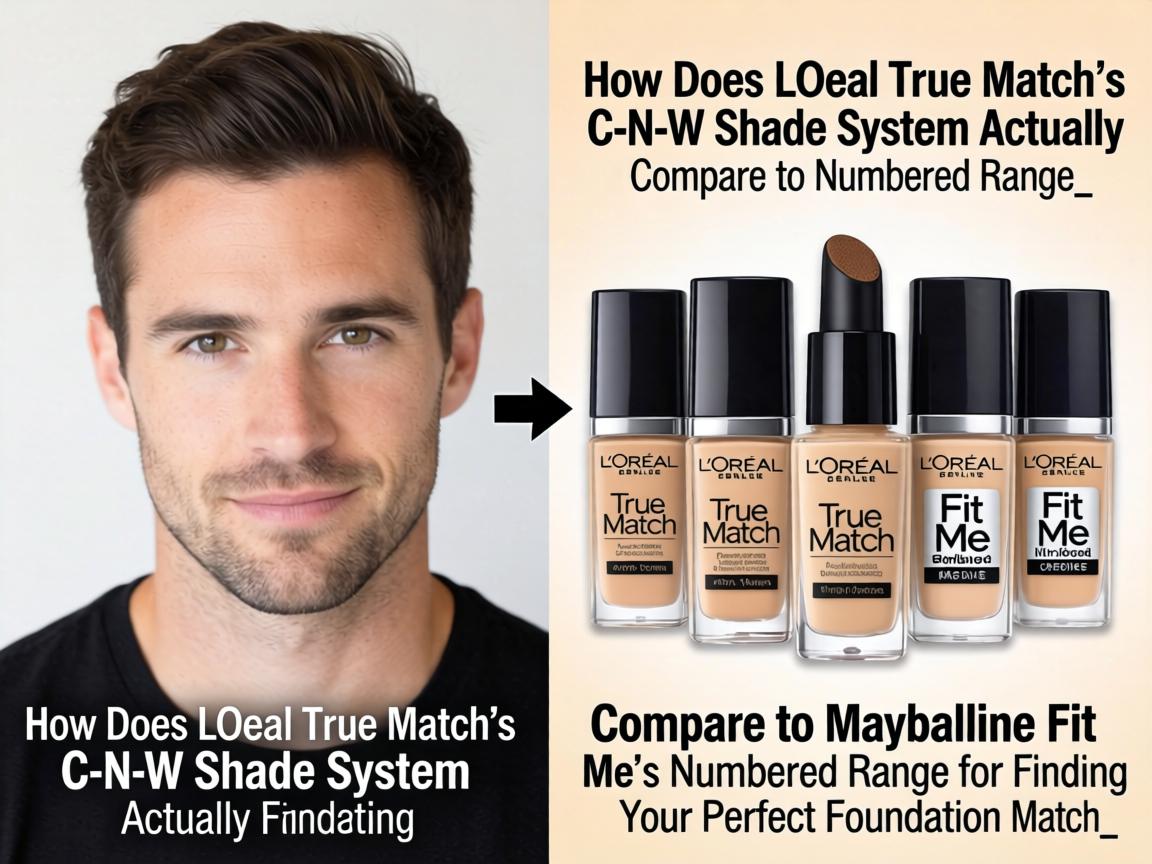 How Does L'Oreal True Match's C-N-W Shade System Actually Compare to Maybelline Fit Me's Numbered Range for Finding Your Perfect Foundation Match_
