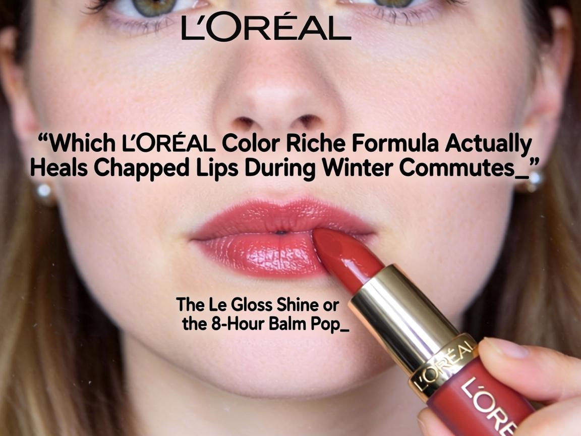 Which L'Oreal Color Riche Formula Actually Heals Chapped Lips During Winter Commutes_ The Le Gloss Shine or the 8-Hour Balm Pop_