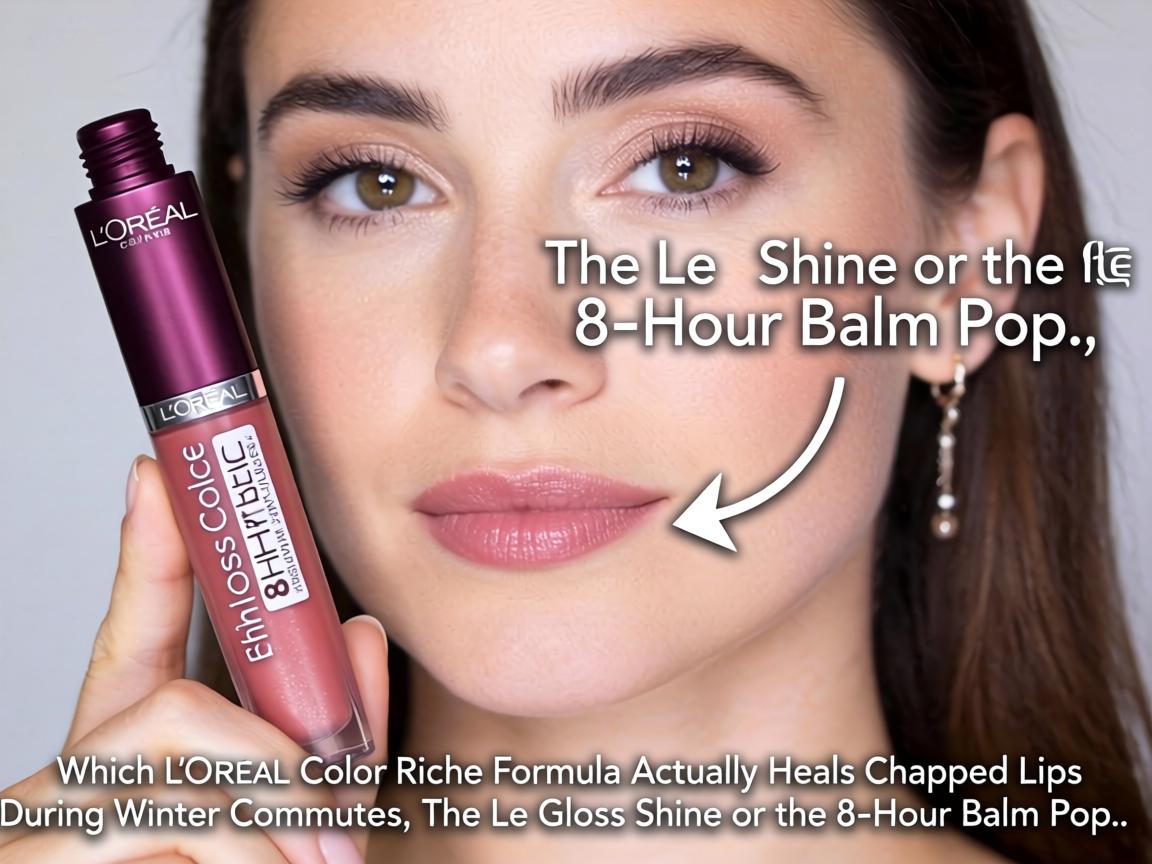Which L'Oreal Color Riche Formula Actually Heals Chapped Lips During Winter Commutes_ The Le Gloss Shine or the 8-Hour Balm Pop_