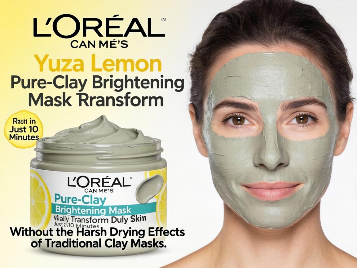 Can L'Oreal's Yuzu Lemon Pure-Clay Brightening Mask Really Transform Dull Skin in Just 10 Minutes Without the Harsh Drying Effects of Traditional Clay Masks_