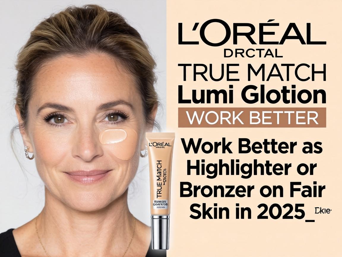 Does L'Oréal True Match Lumi Glotion Work Better as Highlighter or Bronzer on Fair Skin in 2025_
