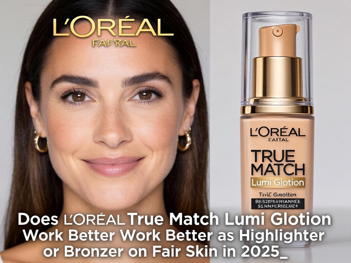 Does L'Oréal True Match Lumi Glotion Work Better as Highlighter or Bronzer on Fair Skin in 2025_