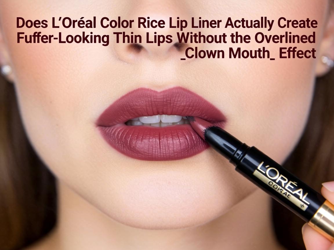 Does L'Oréal Color Riche Lip Liner Actually Create Fuller-Looking Thin Lips Without the Overlined _Clown Mouth_ Effect_