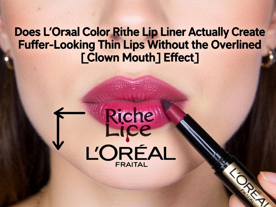 Does L'Oréal Color Riche Lip Liner Actually Create Fuller-Looking Thin Lips Without the Overlined _Clown Mouth_ Effect_