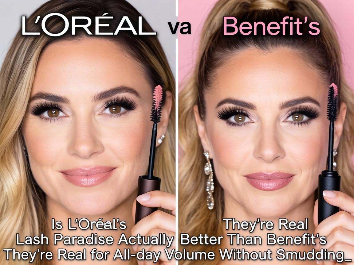 Is L'Oreal's $10 Lash Paradise Actually Better Than Benefit's $27 They're Real for All-Day Volume Without Smudging_