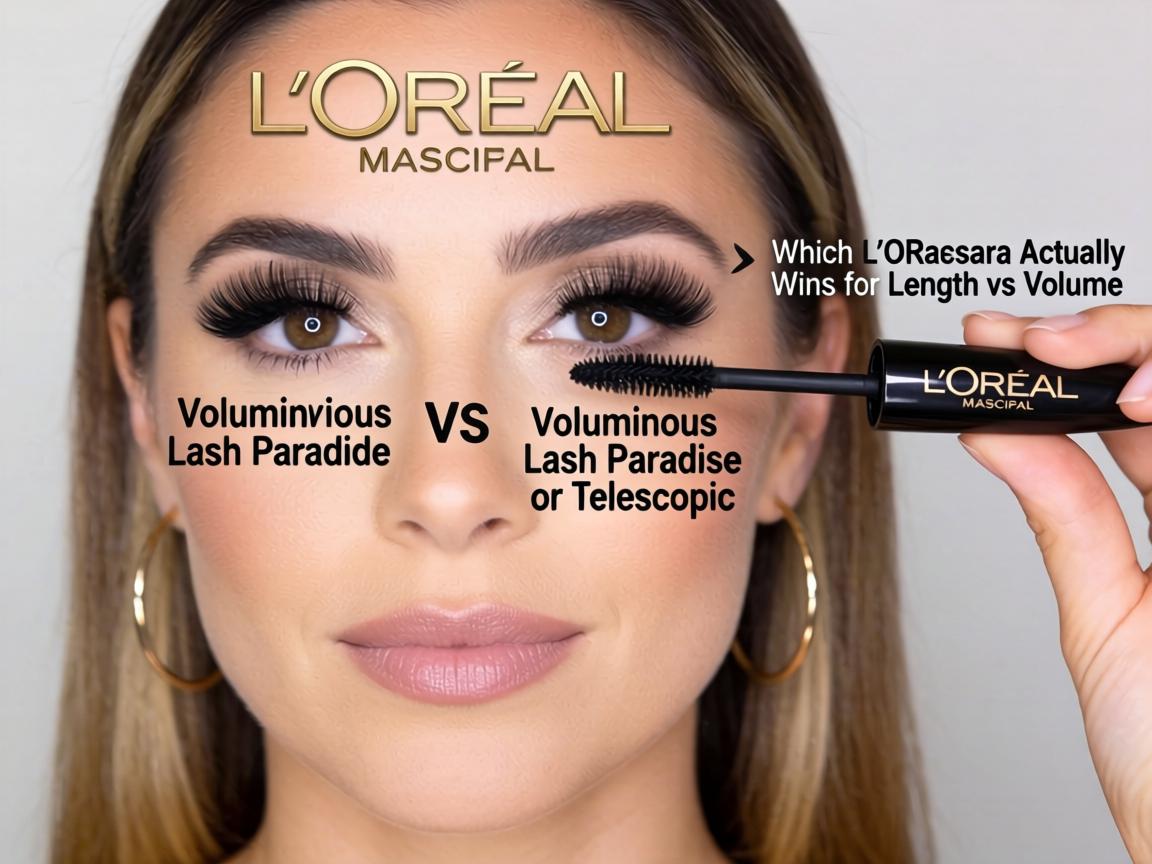Which L’Oréal Mascara Actually Wins for Length vs Volume_ Voluminous Lash Paradise or Telescopic_