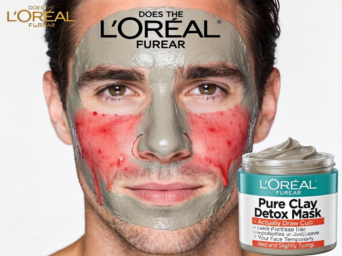 Does the L'Oréal Pure-Clay Detox Mask Actually Draw Out Impurities or Just Leave Your Face Temporarily Red and Slightly Tingly_