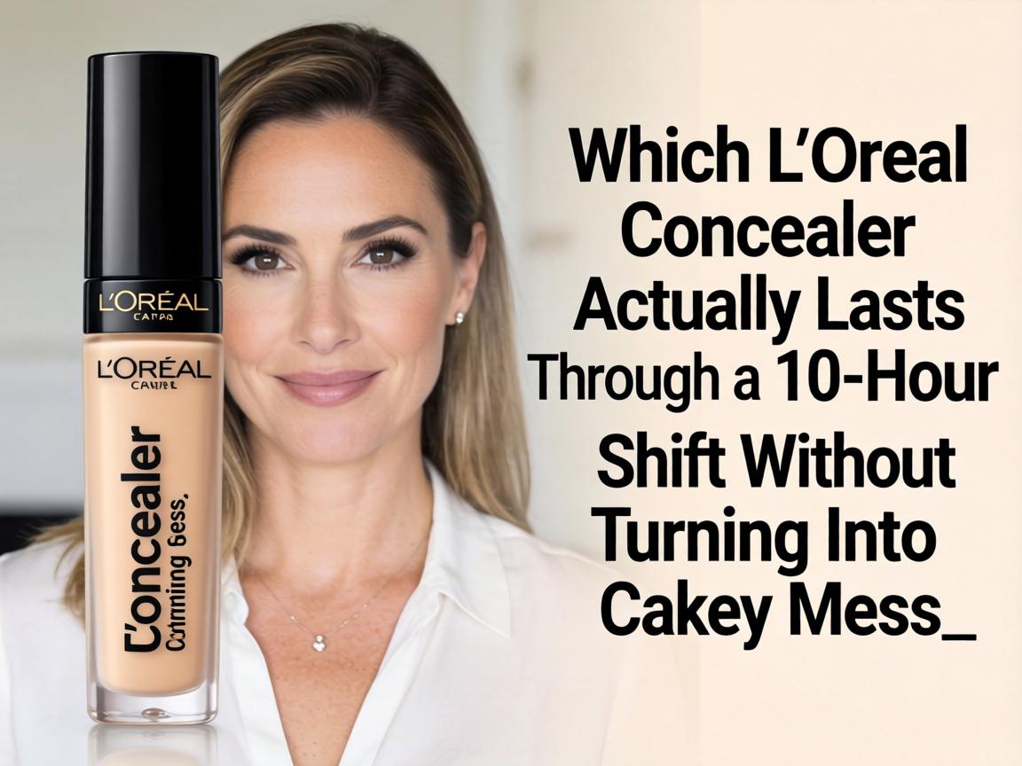 Which L’Oréal Concealer Actually Lasts Through a 10-Hour Shift Without Turning Into Cakey Mess_